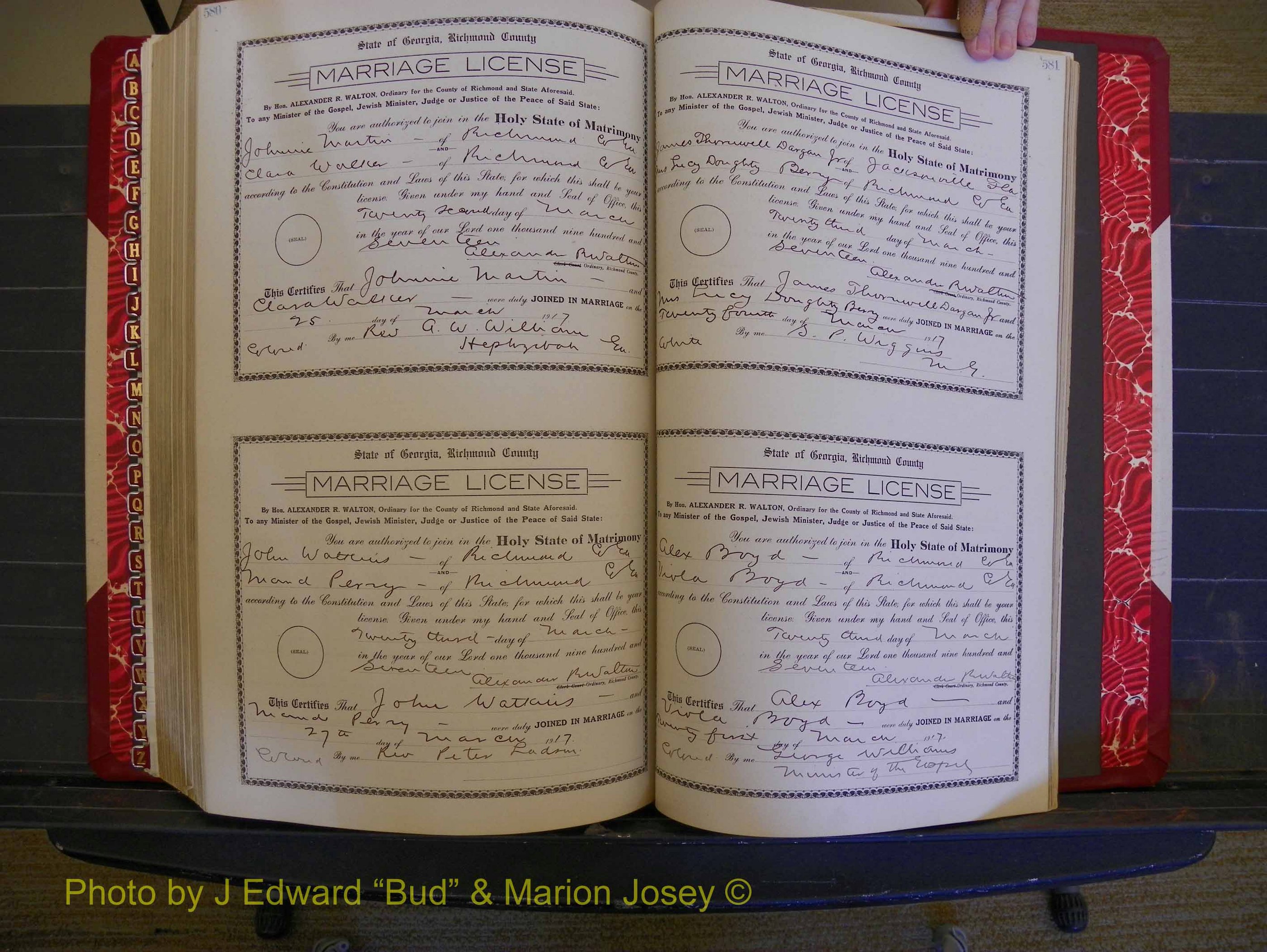 Richmond Marriages, Book JJ, 1915-1917 P 580-581.JPG