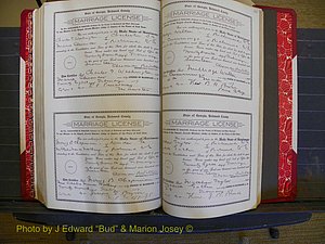 Richmond Marriages, Book JJ, 1915-1917 P 554-555.JPG