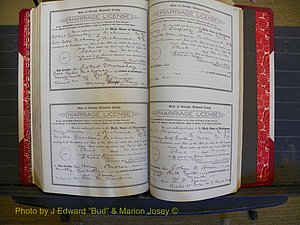 Richmond Marriages, Book JJ, 1915-1917 P 556-557.JPG