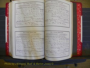 Richmond Marriages, Book JJ, 1915-1917 P 558-559.JPG
