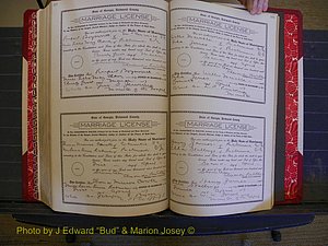 Richmond Marriages, Book JJ, 1915-1917 P 592-593.JPG