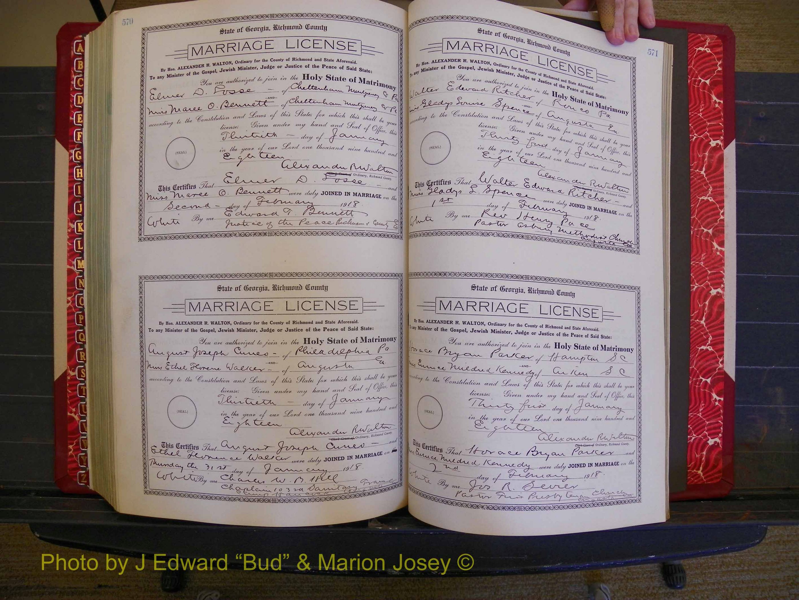 Richmond Marriages, Book KK, 1917-1918 P 570-571.JPG