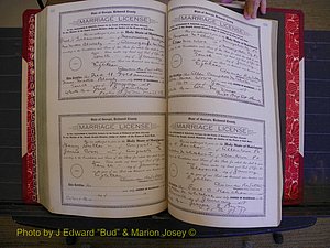 Richmond Marriages, Book KK, 1917-1918 P 522-523.JPG