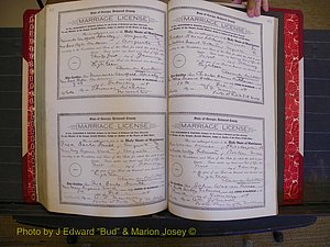 Richmond Marriages, Book KK, 1917-1918 P 572-573.JPG