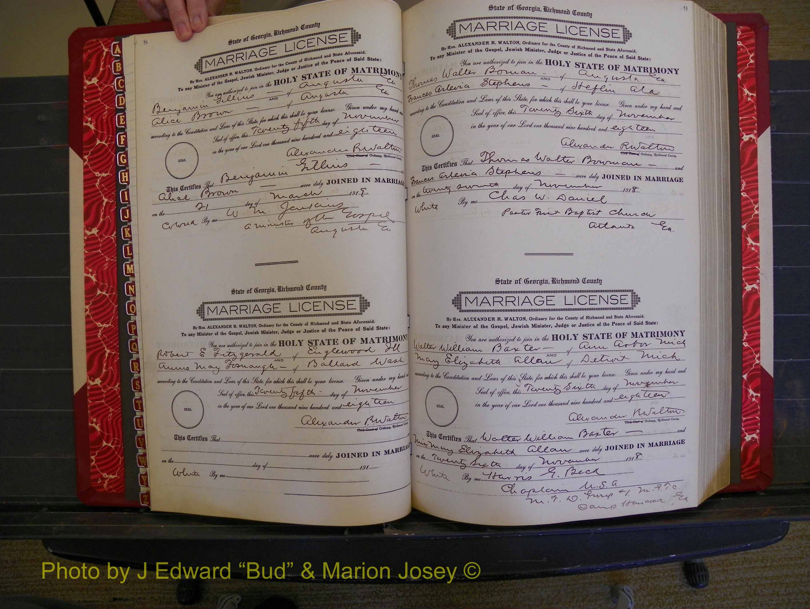 Richmond Marriages, Book MM, 1918-1919 P 008-009.JPG