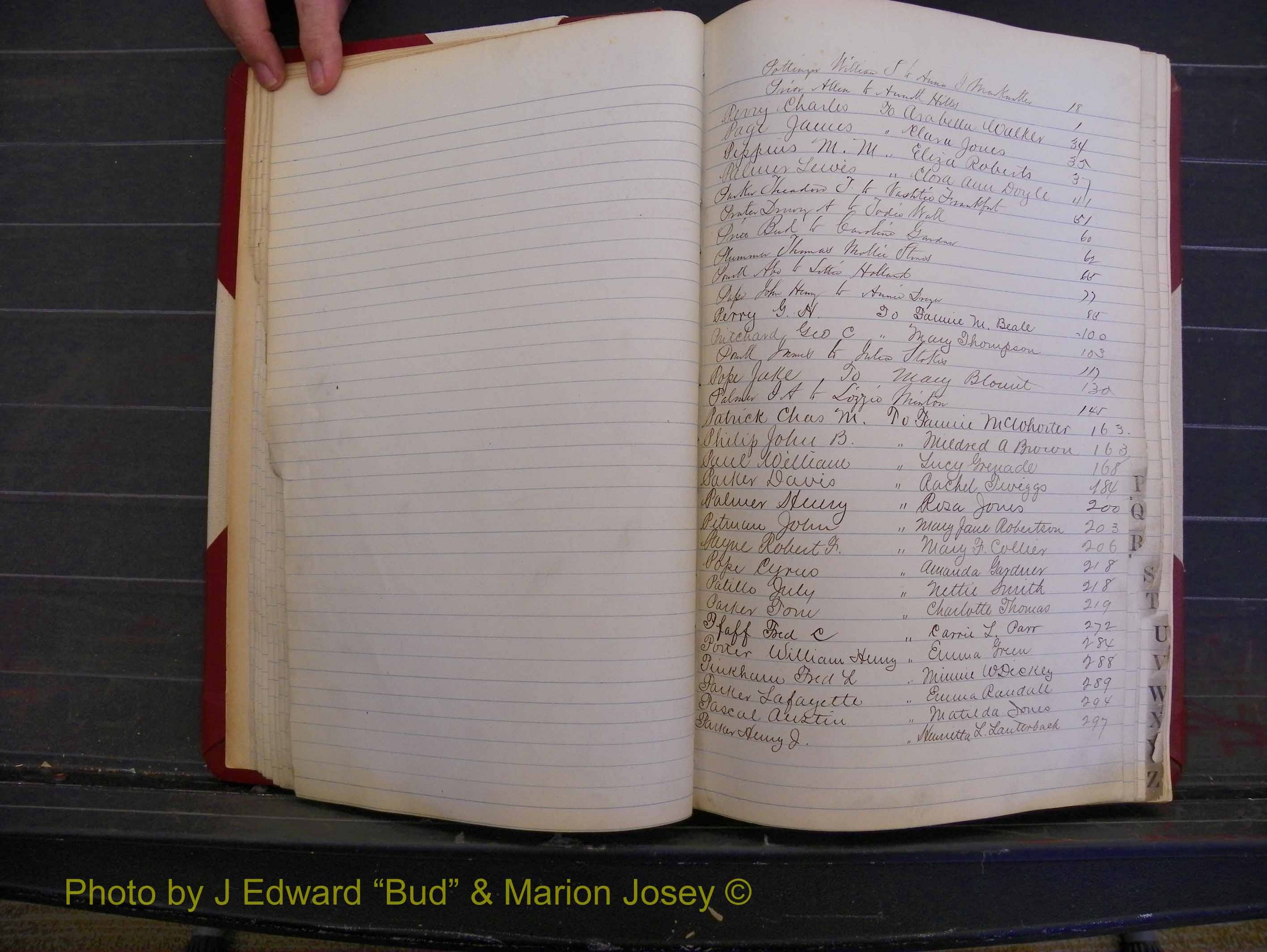 Richmond Marriages, Book N, 1878-1885 Index P (116).JPG