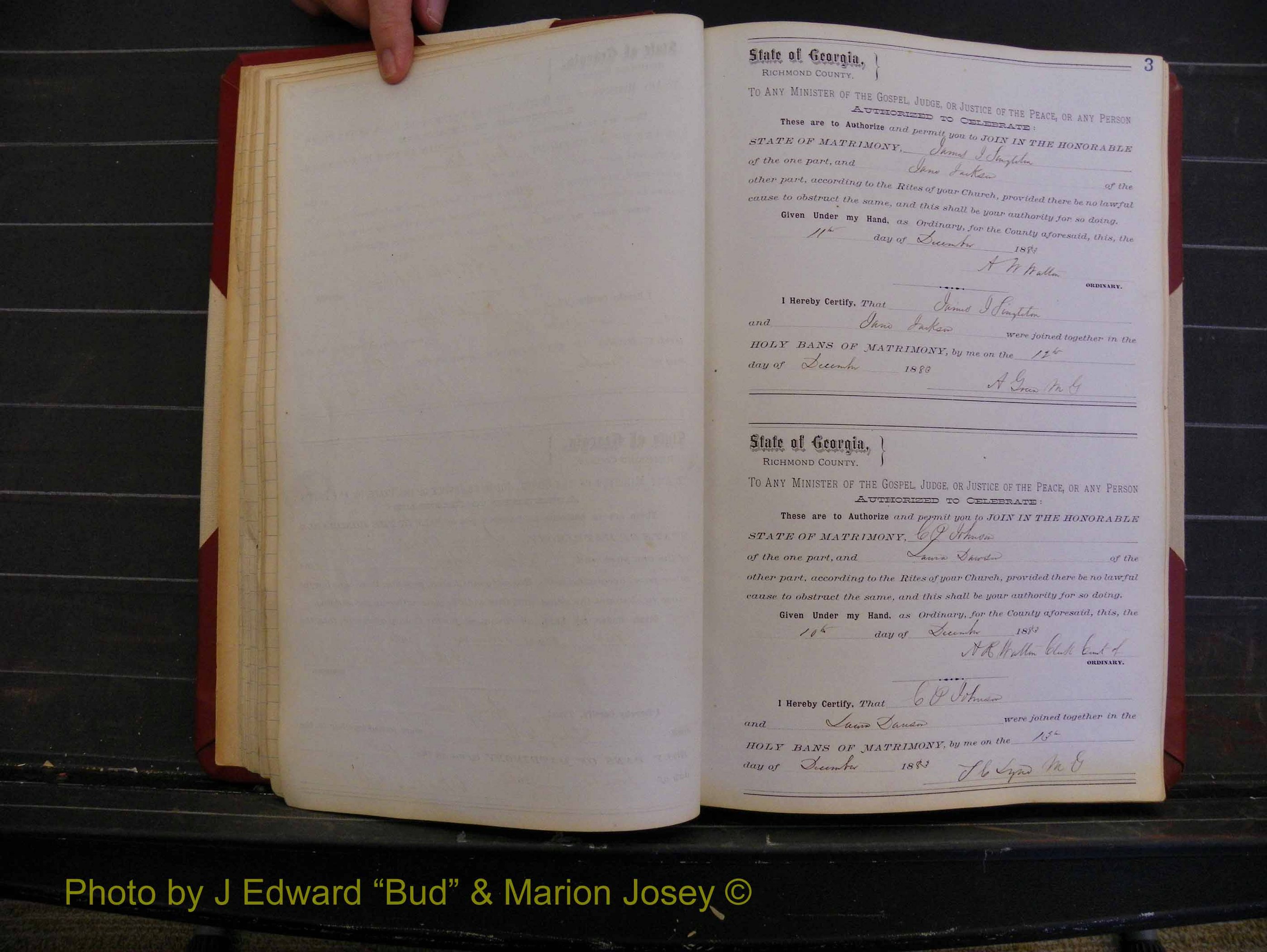 Richmond Marriages, Book N, 1878-1885 P 003.JPG