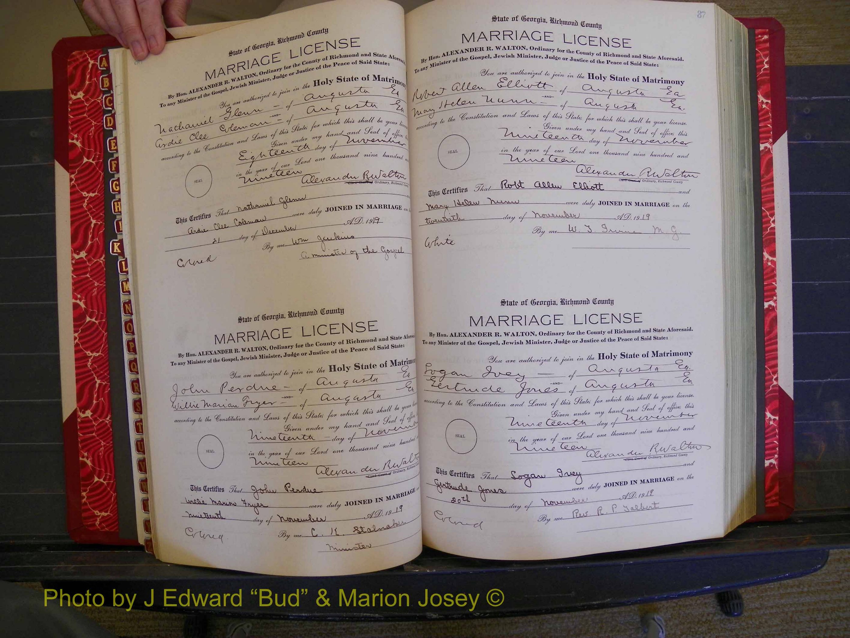 Richmond Marriages, Book NN, 1919-1920 P 036-037.JPG