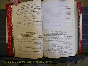 Richmond Marriages, Book NN, 1919-1920 P 002-003.JPG