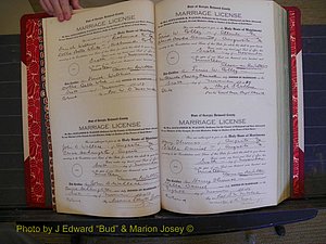 Richmond Marriages, Book NN, 1919-1920 P 006-007.JPG