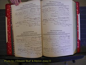 Richmond Marriages, Book NN, 1919-1920 P 008-009.JPG