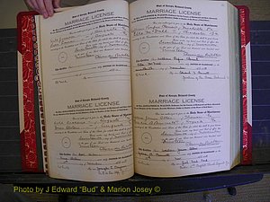 Richmond Marriages, Book NN, 1919-1920 P 032-033.JPG