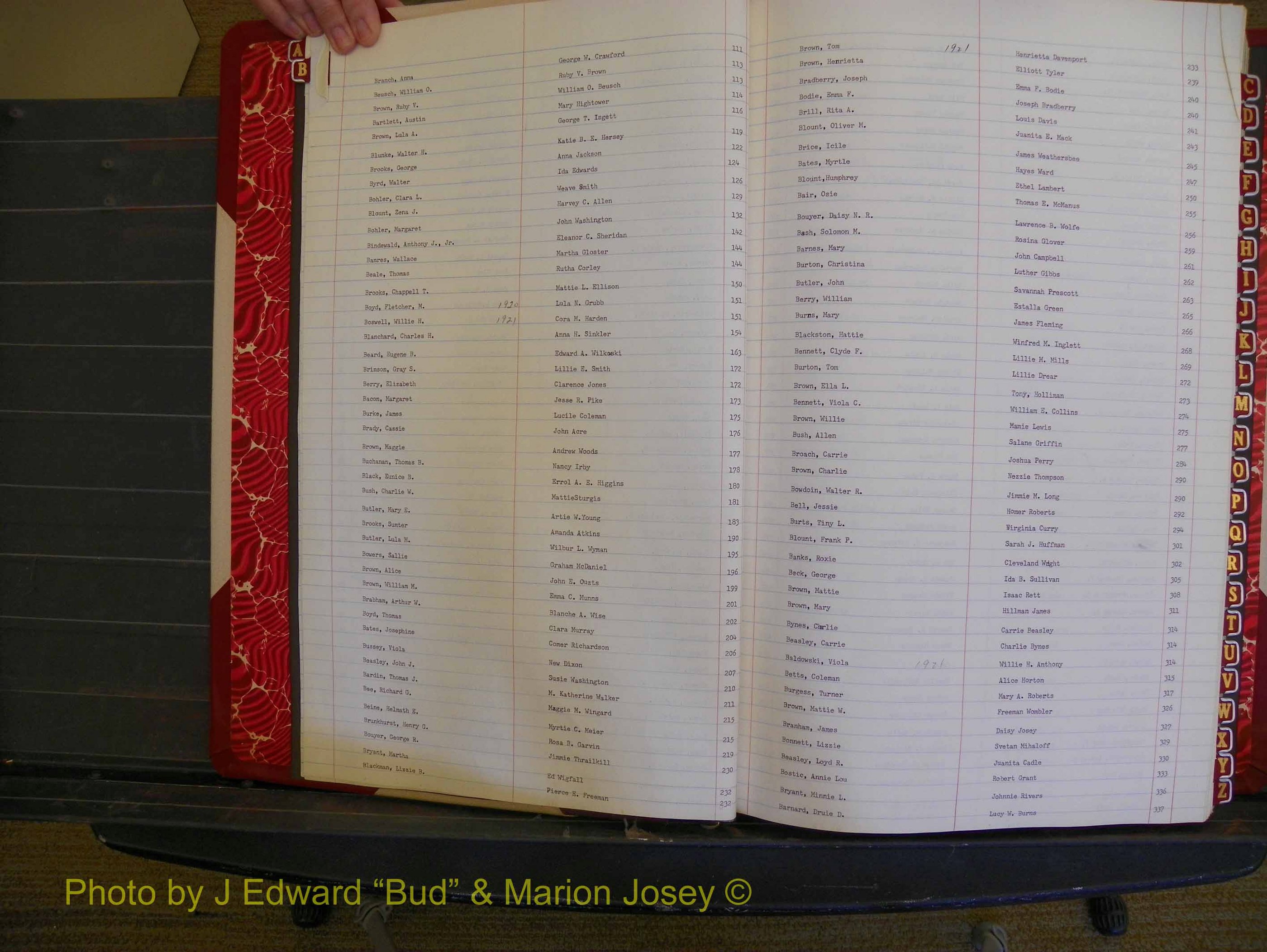 Richmond Marriages, Book OO, 1920-1921 Index B (104).JPG