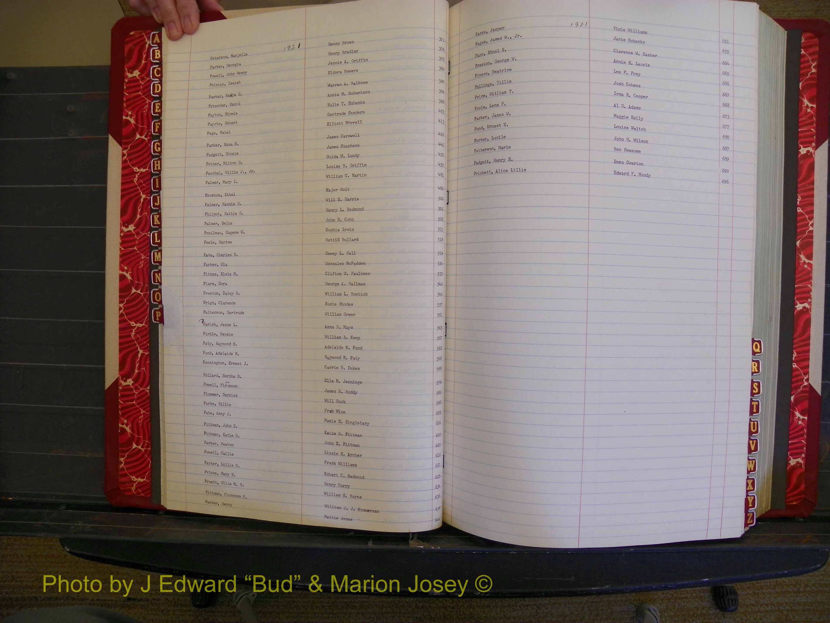 Richmond Marriages, Book OO, 1920-1921 Index P (131).JPG