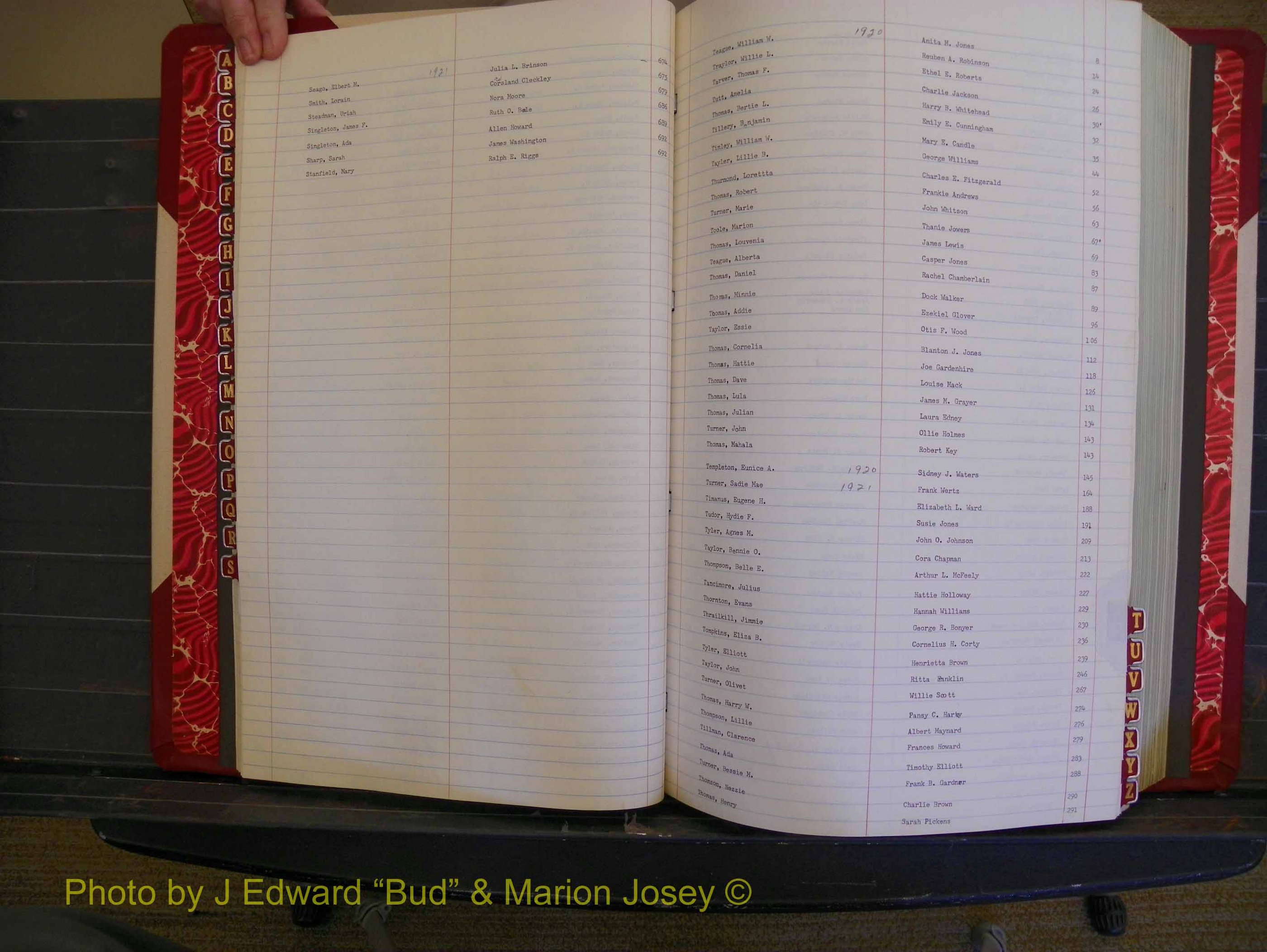 Richmond Marriages, Book OO, 1920-1921 Index S & T (138).JPG
