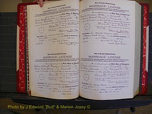 Richmond Marriages, Book OO, 1920-1921 P 008-009.JPG