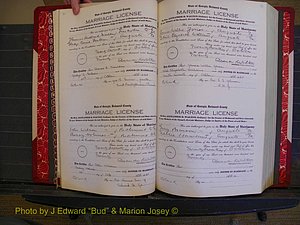 Richmond Marriages, Book OO, 1920-1921 P 040-041.JPG