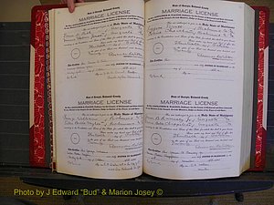 Richmond Marriages, Book OO, 1920-1921 P 044-045.JPG