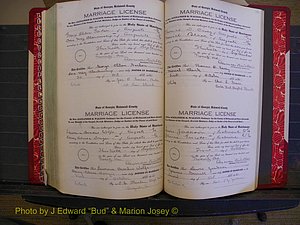 Richmond Marriages, Book OO, 1920-1921 P 598-599.JPG