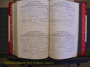 Richmond Marriages, Book OO, 1920-1921 P 600-601.JPG