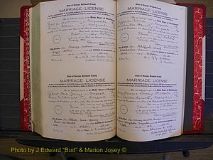 Richmond Marriages, Book OO, 1920-1921 P 602-603.JPG