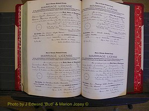 Richmond Marriages, Book OO, 1920-1921 P 664-665.JPG