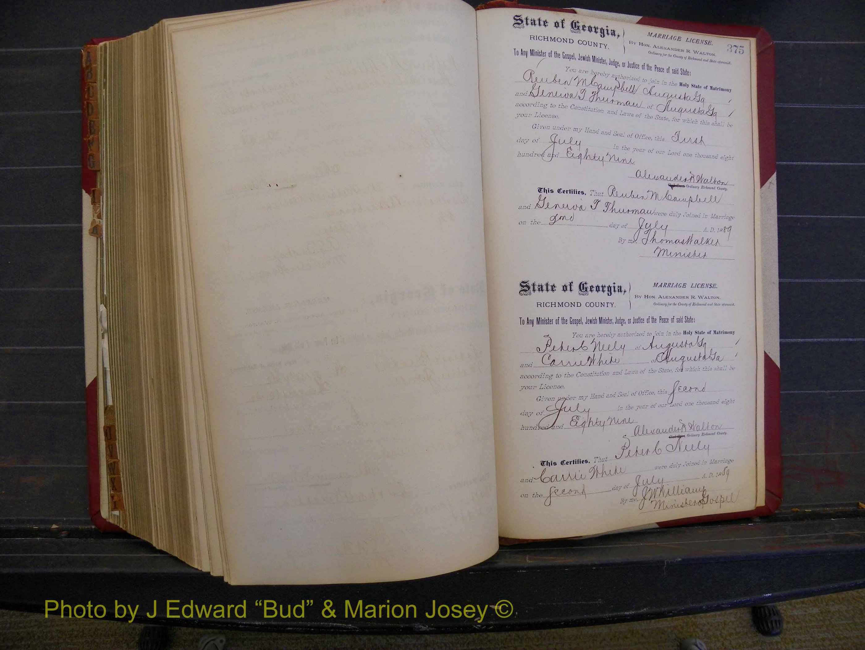 Richmond Marriages, Book P, 1887-1889 P 375.JPG