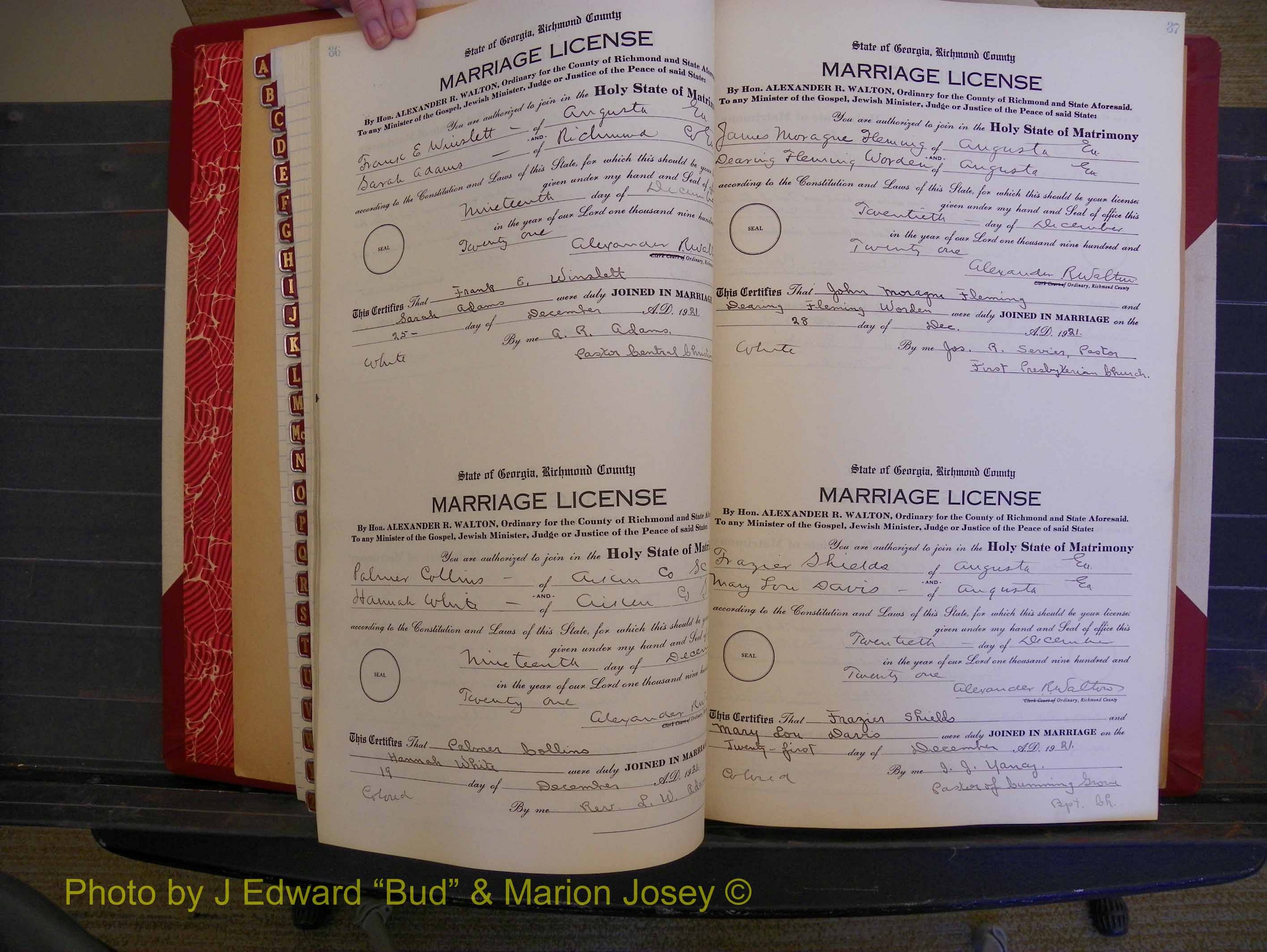Richmond Marriages, Book PP, 1921-1923 P 036-037.JPG