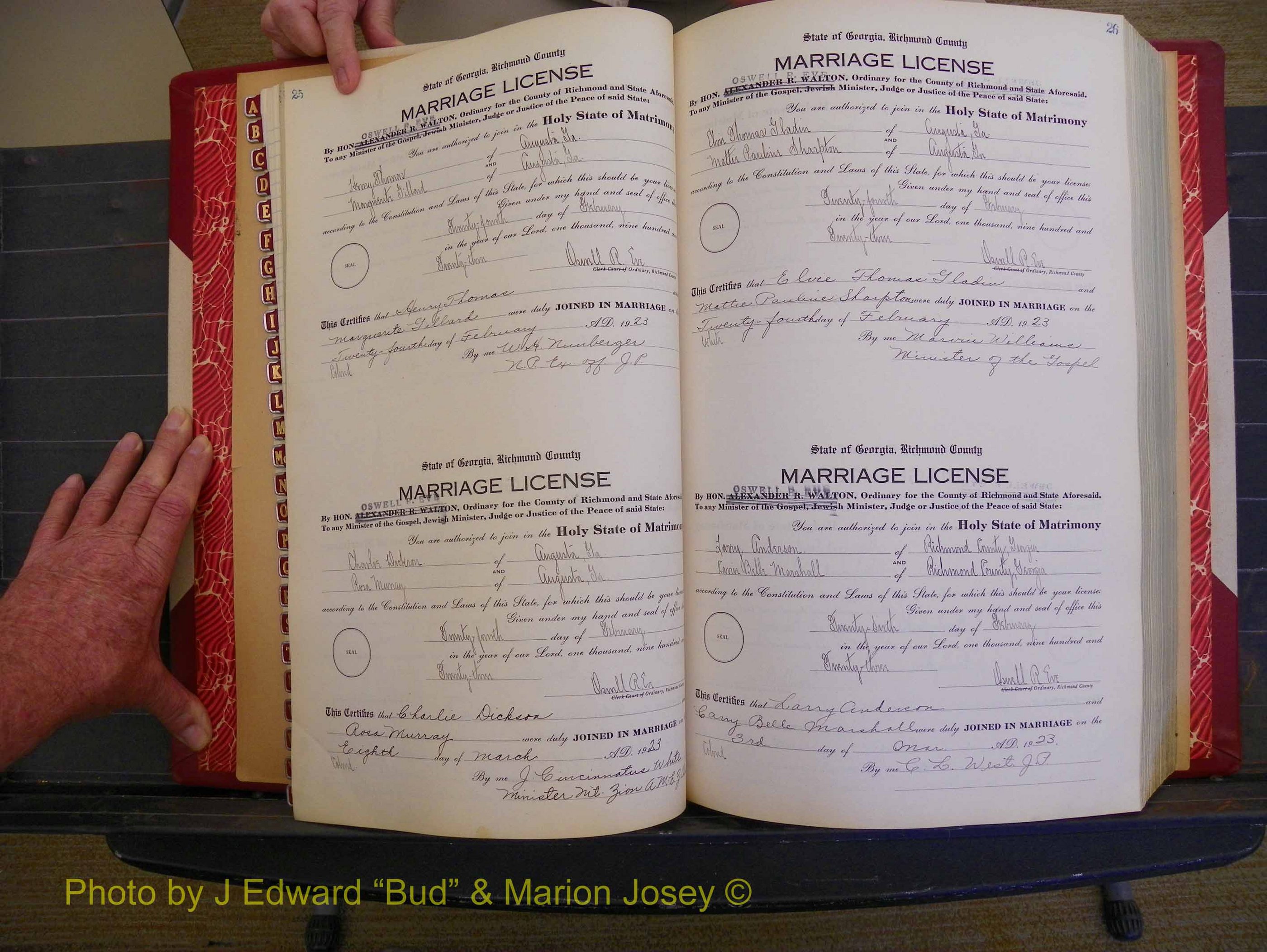 Richmond Marriages, Book QQ, 1923-1924 P 025-026.JPG