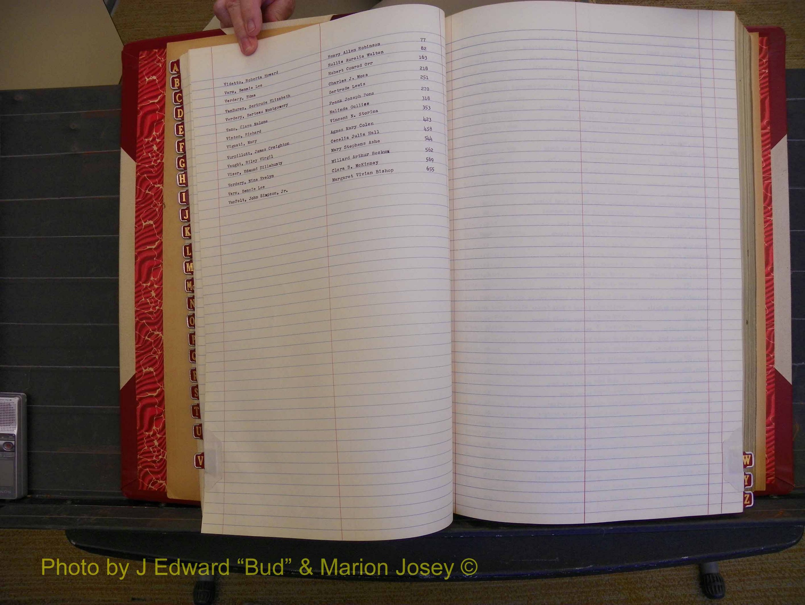 Richmond Marriages, Book RR, 1924-1927 Index V (142).JPG