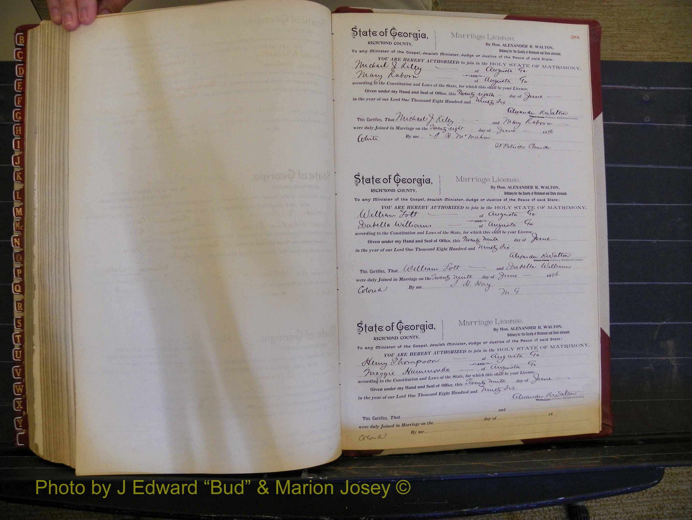 Richmond Marriages, Book T, 1894-1896 P 388.JPG
