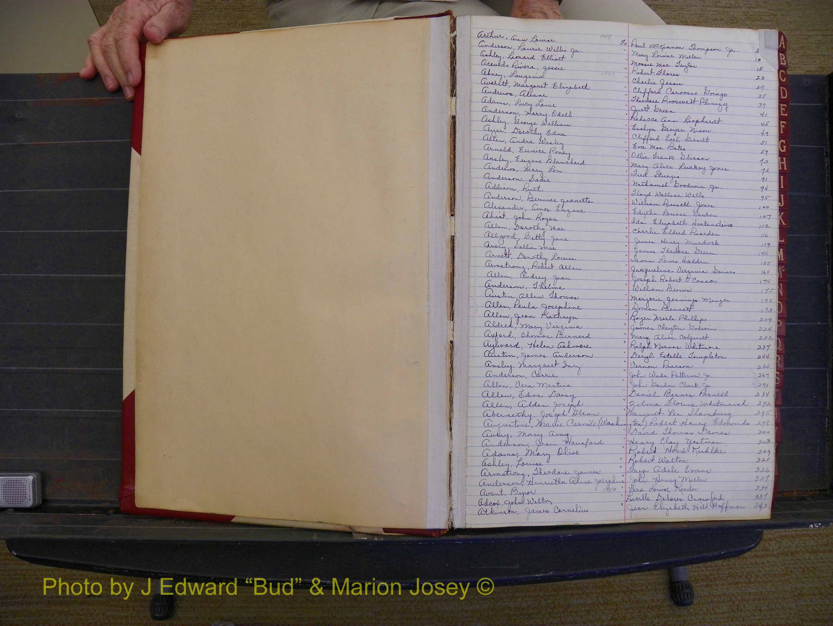 Richmond Marriages, Book YY, 1948-1951 Index A (101).JPG
