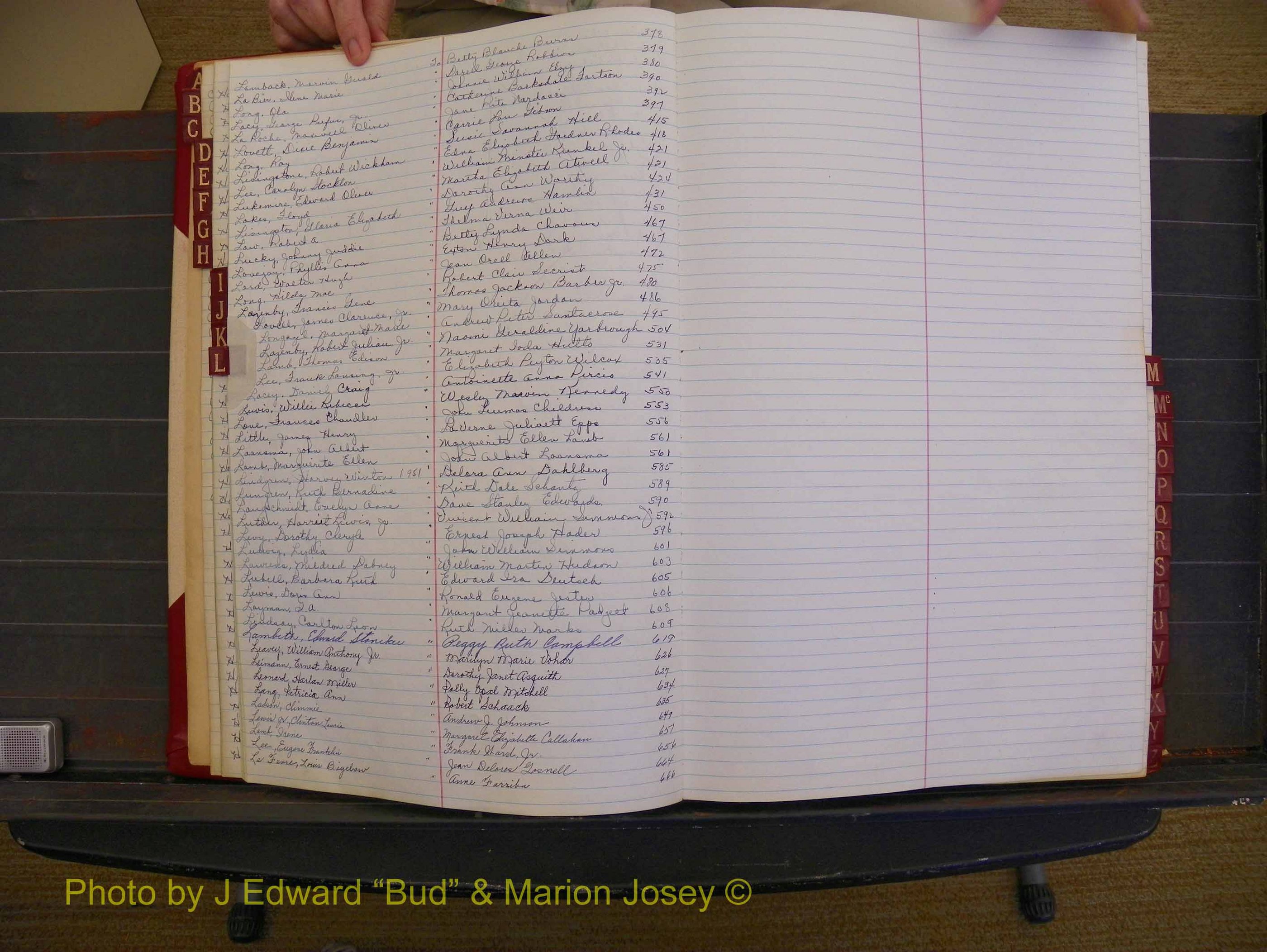 Richmond Marriages, Book YY, 1948-1951 Index L (127).JPG