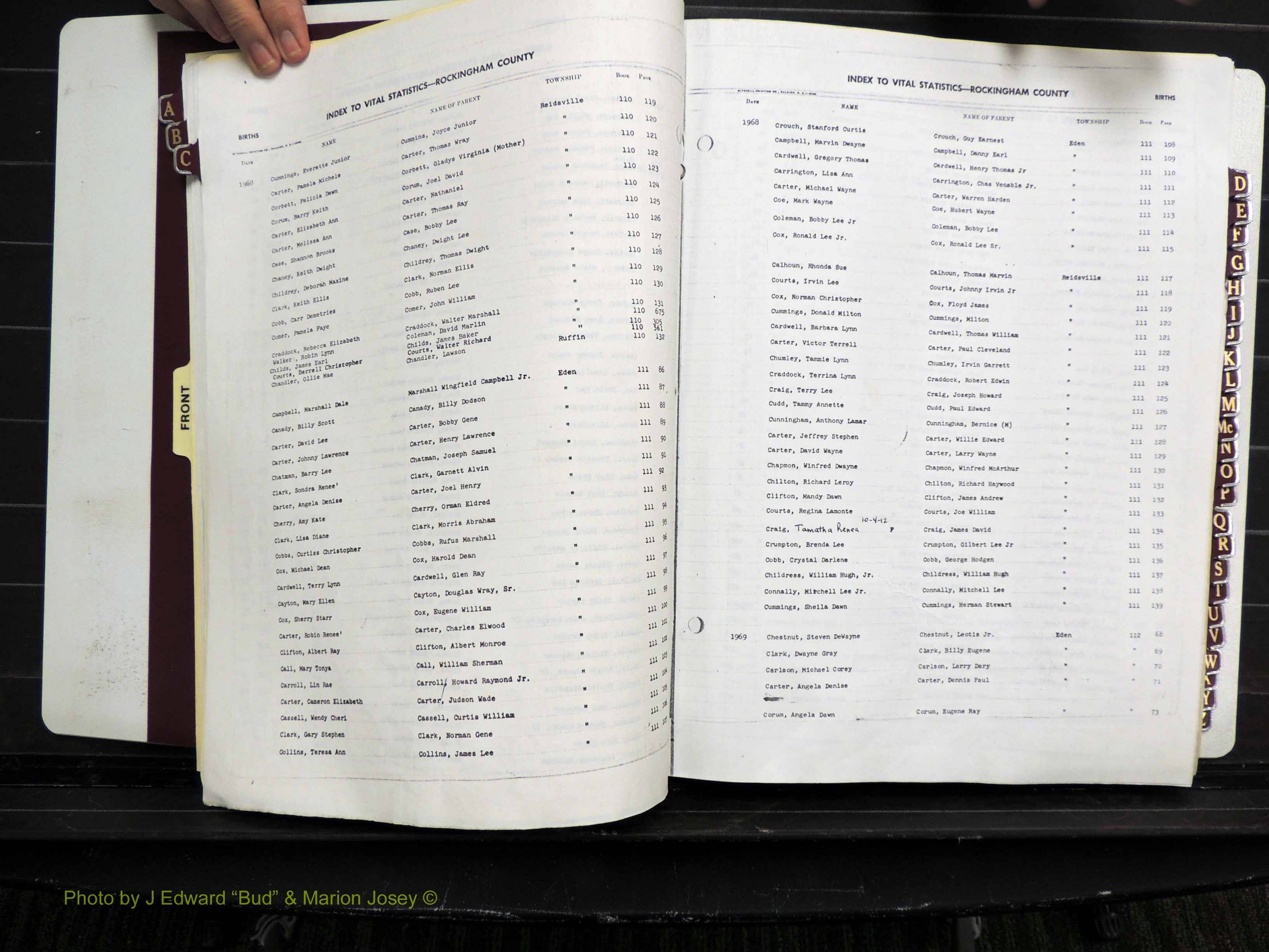 Rockingham Co, NC, Births, 1968-1981 (131).JPG