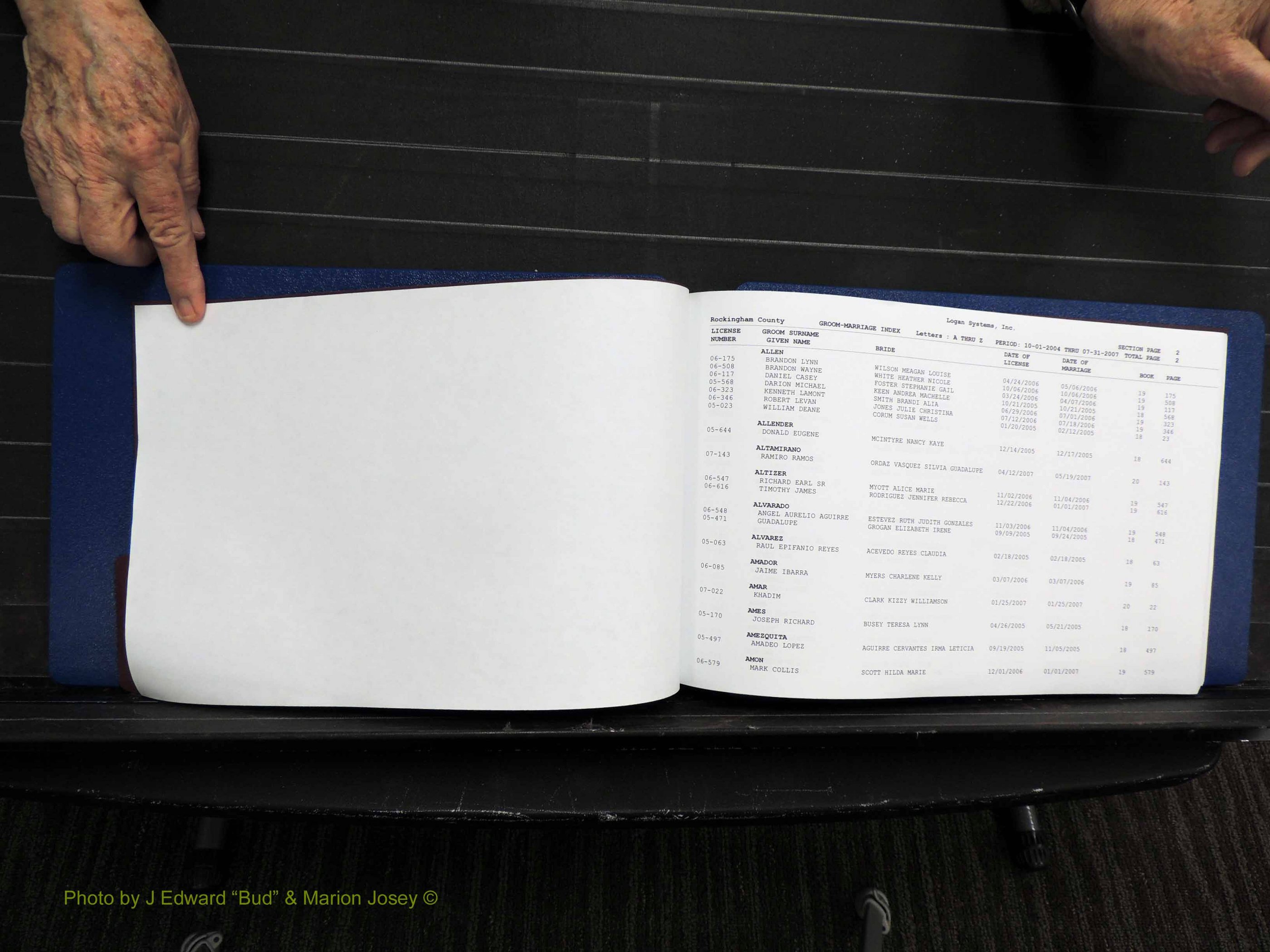 Rockingham Co, NC, Marriages, Male, A-Z, 2004-2012 (102).JPG