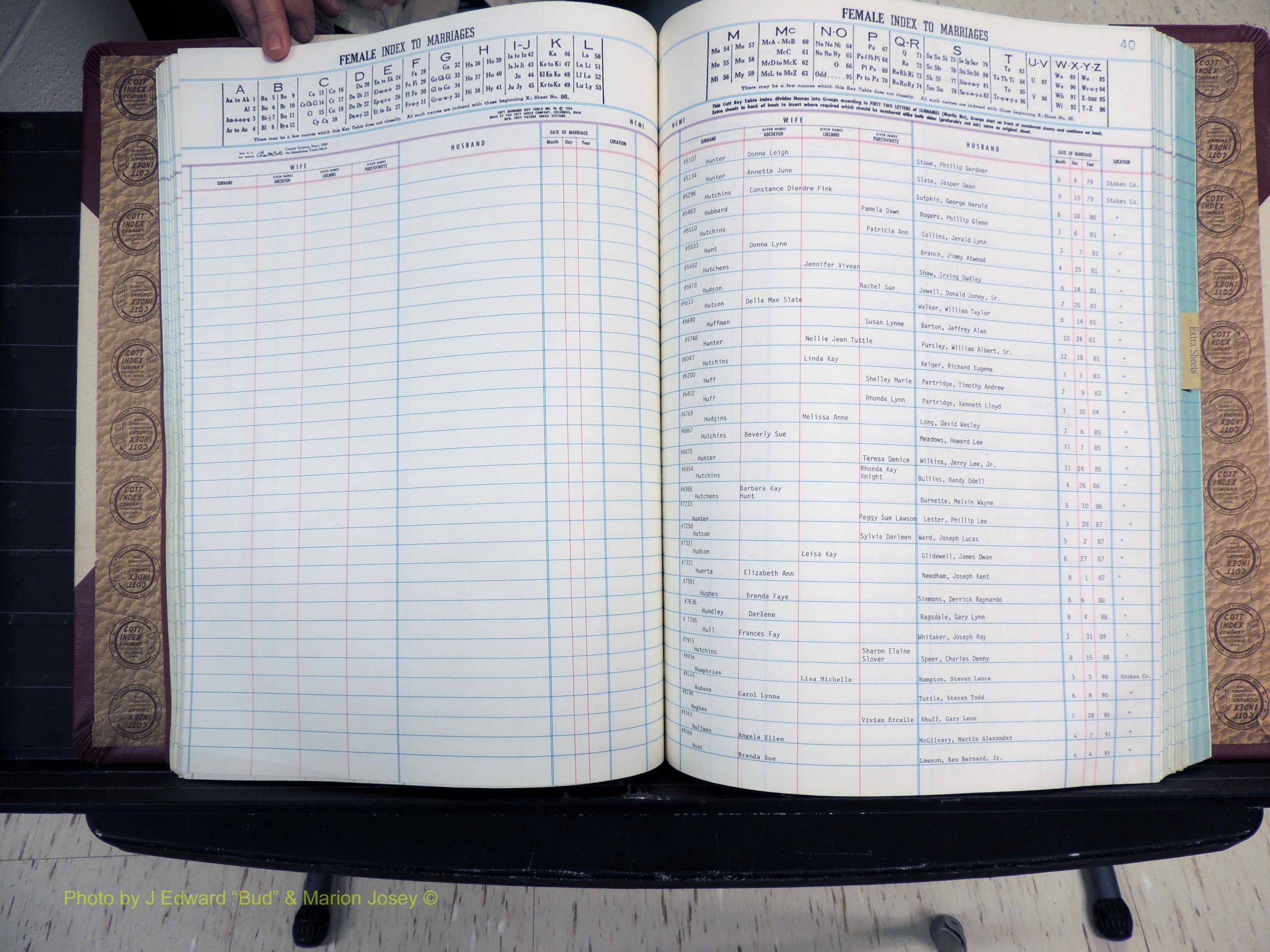 Stokes Co, NC, Marriages, Female Index, A-Z, 1956-1978 (164).JPG