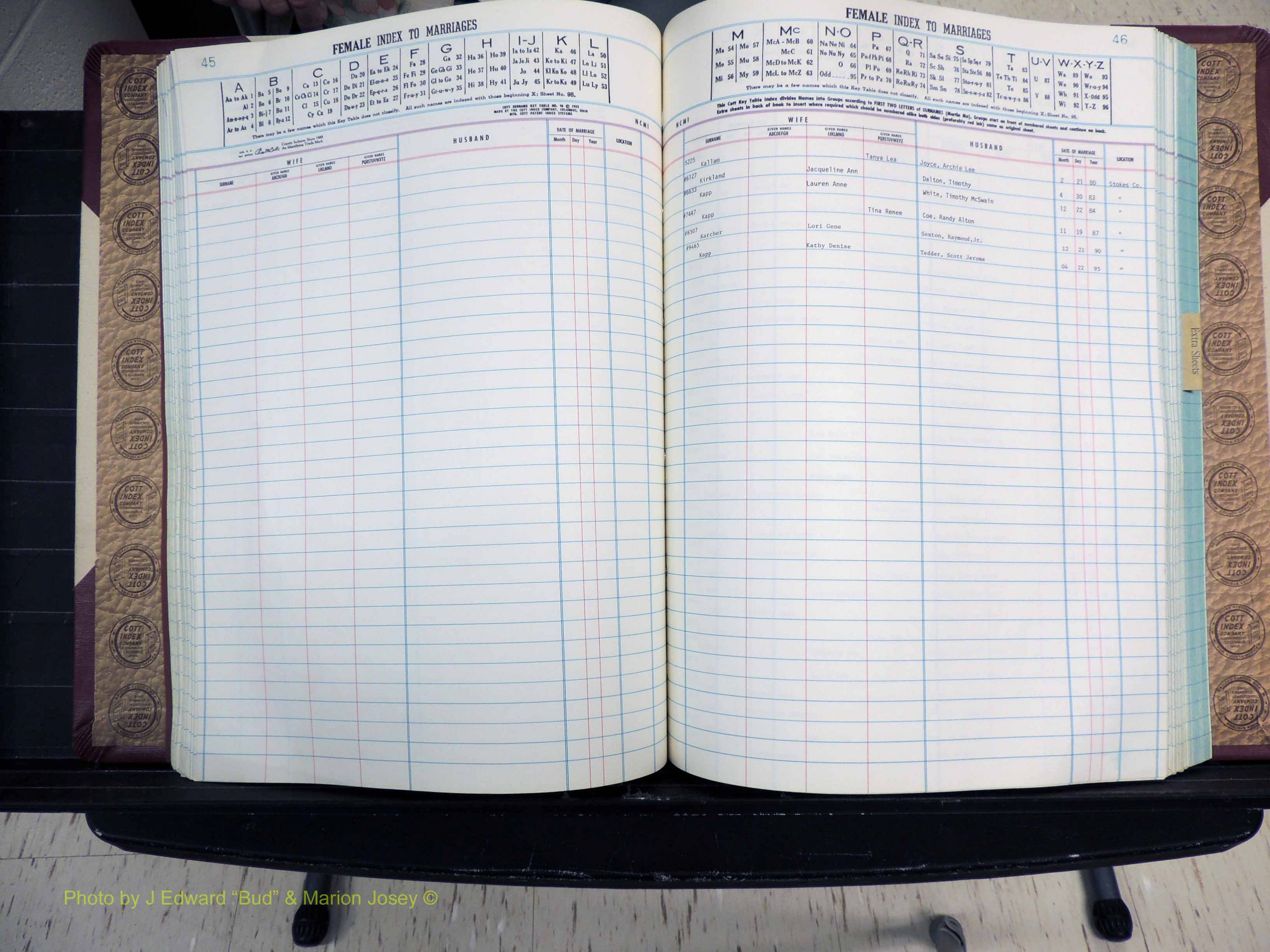 Stokes Co, NC, Marriages, Female Index, A-Z, 1956-1978 (174).JPG