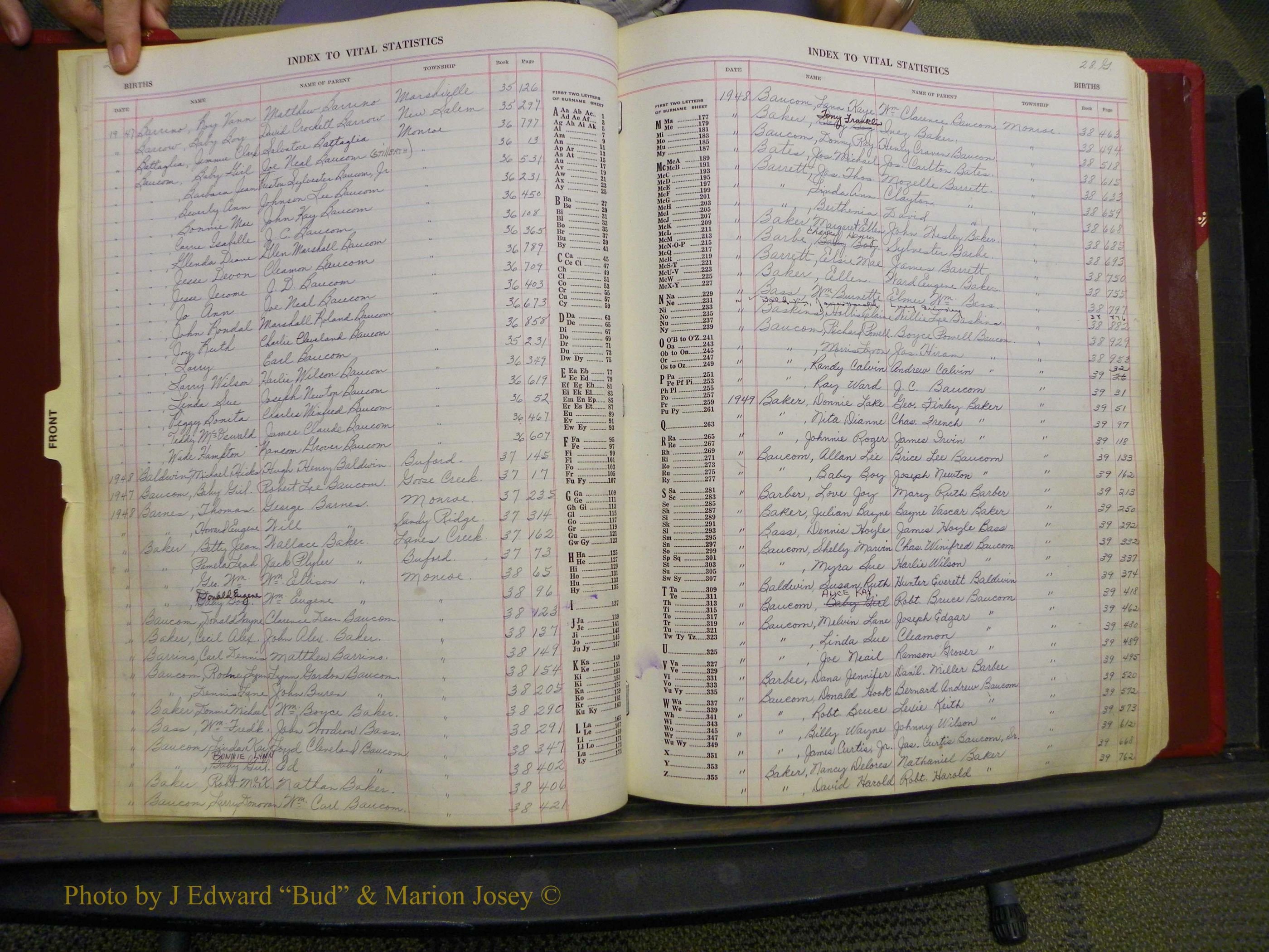 Union Co, NC Births, A-K, 1938-1955 (22).JPG