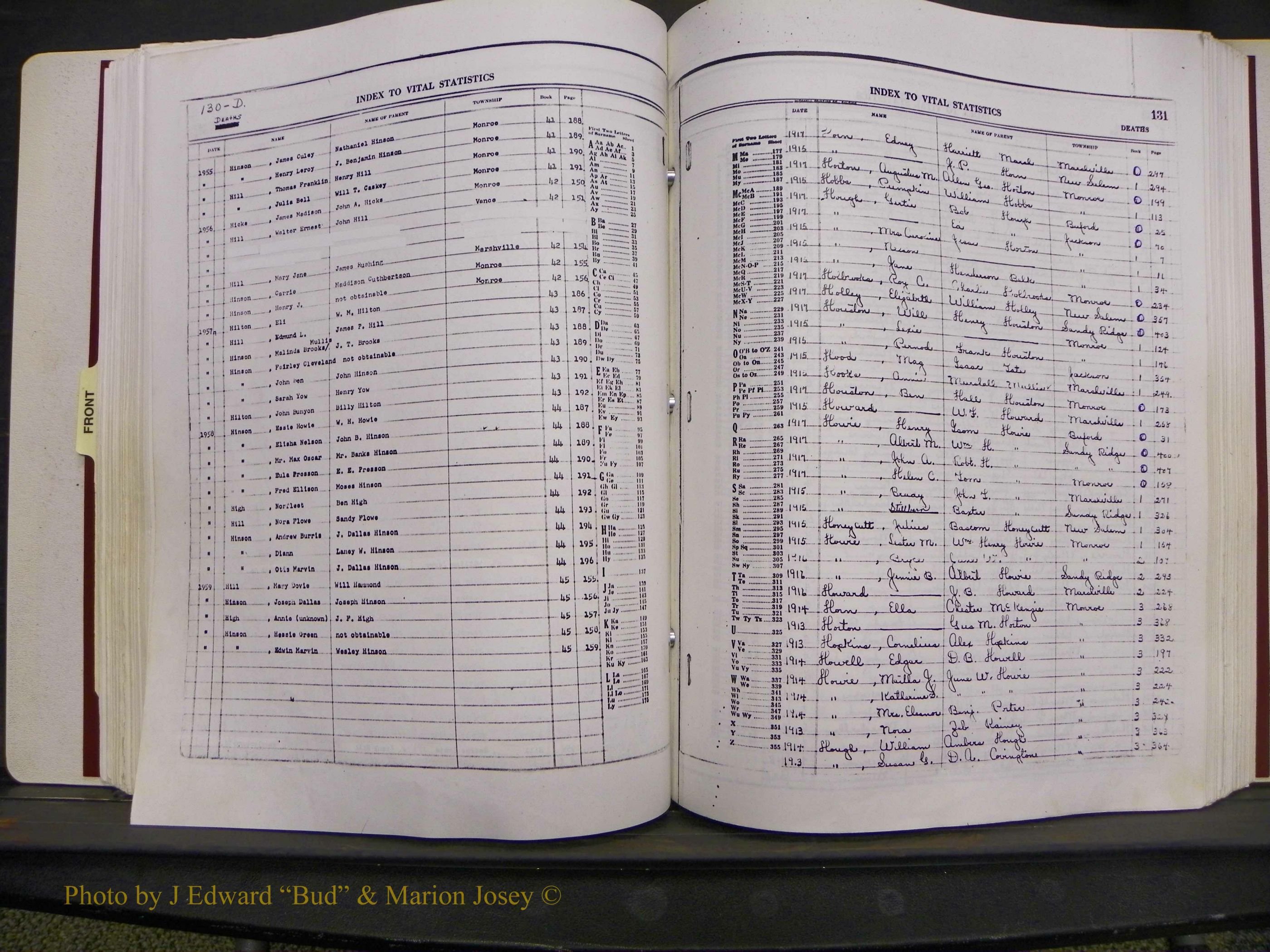 Union Co, NC Deaths, A-Z, 1914-1959 (135).JPG
