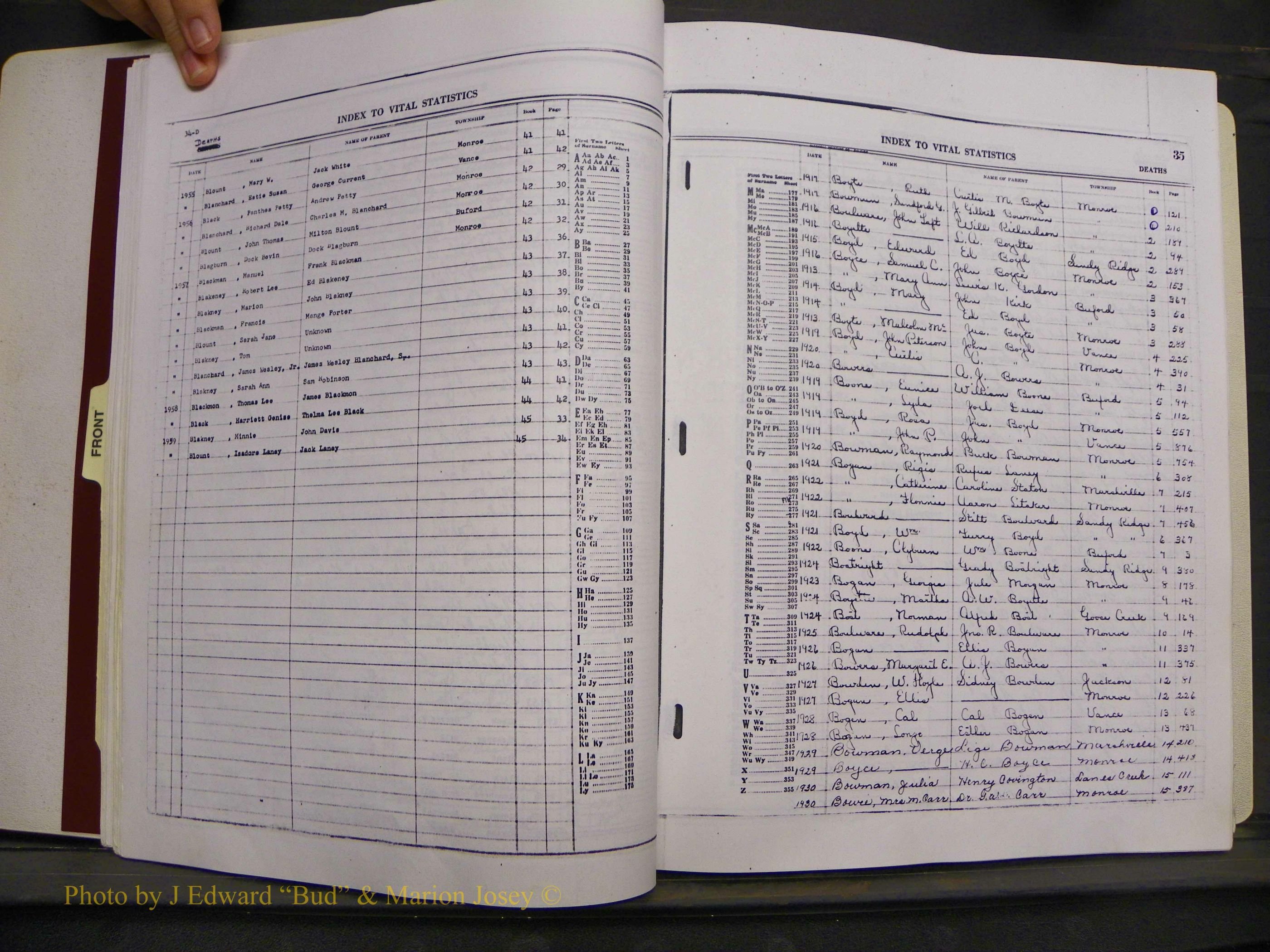Union Co, NC Deaths, A-Z, 1914-1959 (31).JPG