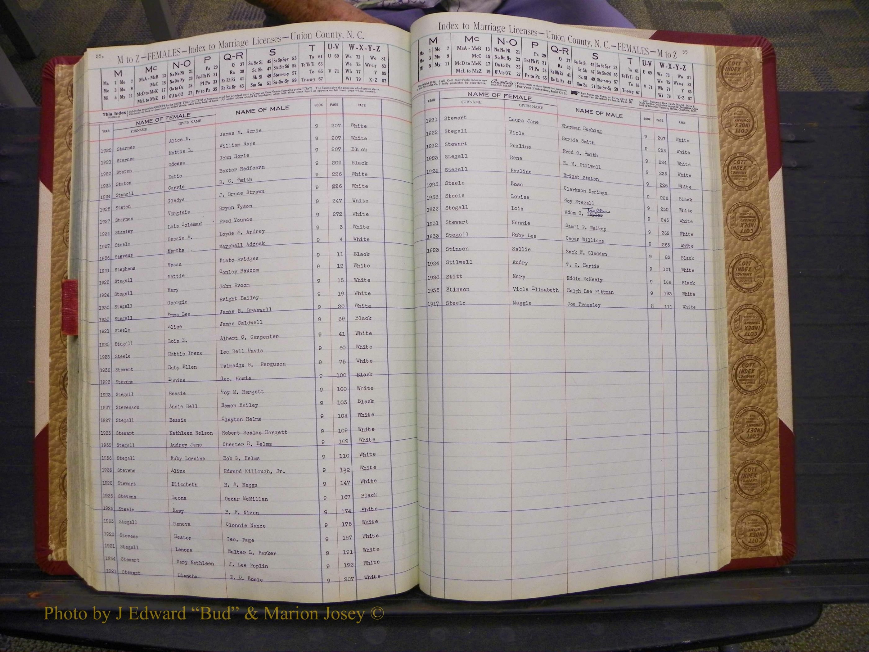Union Co, NC Marriages Female Index, A-Z, 1842-1936 (223).JPG