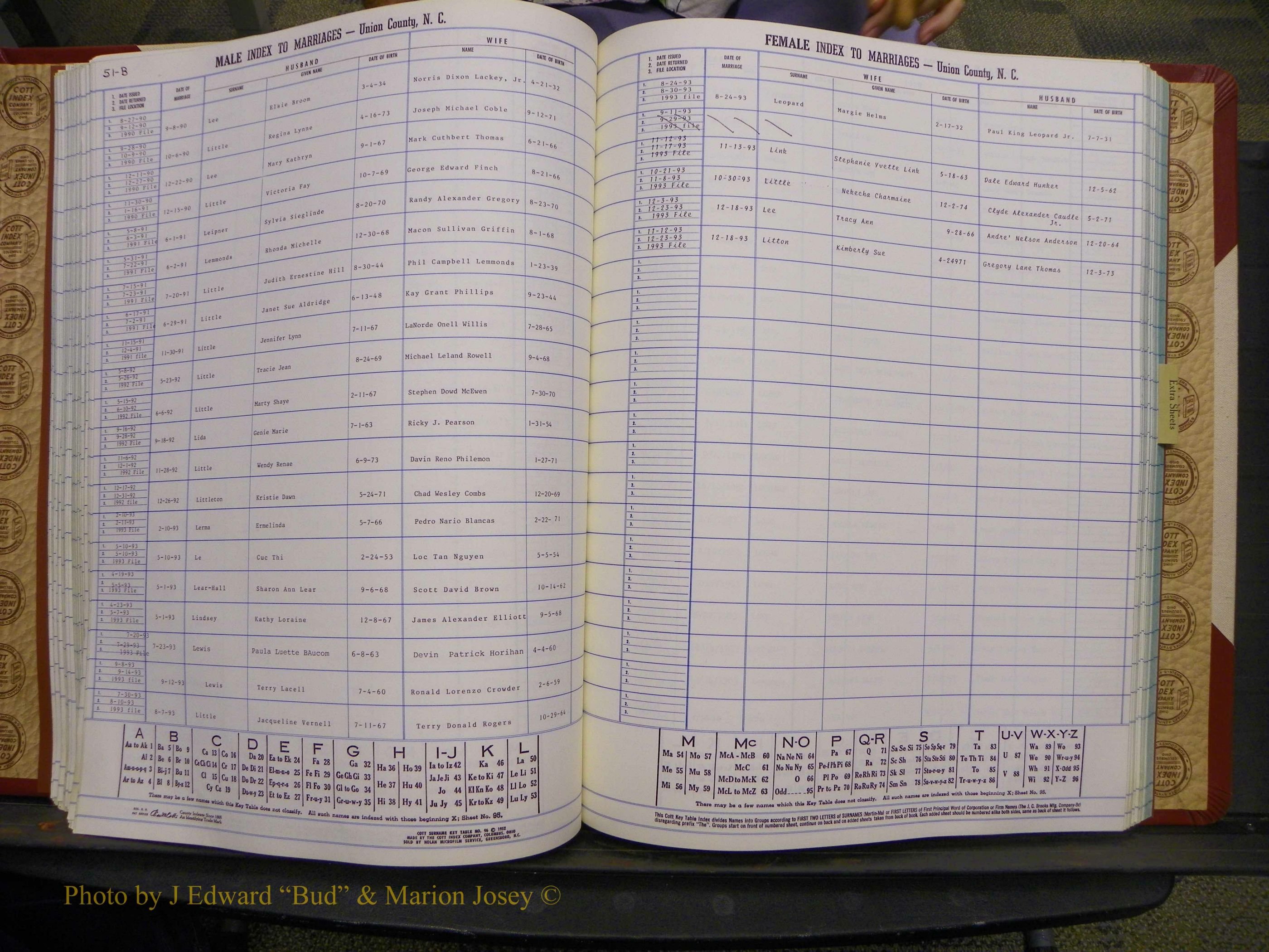 Union Co, NC Marriages Female Index, A-Z, 1980-1993 (113).JPG