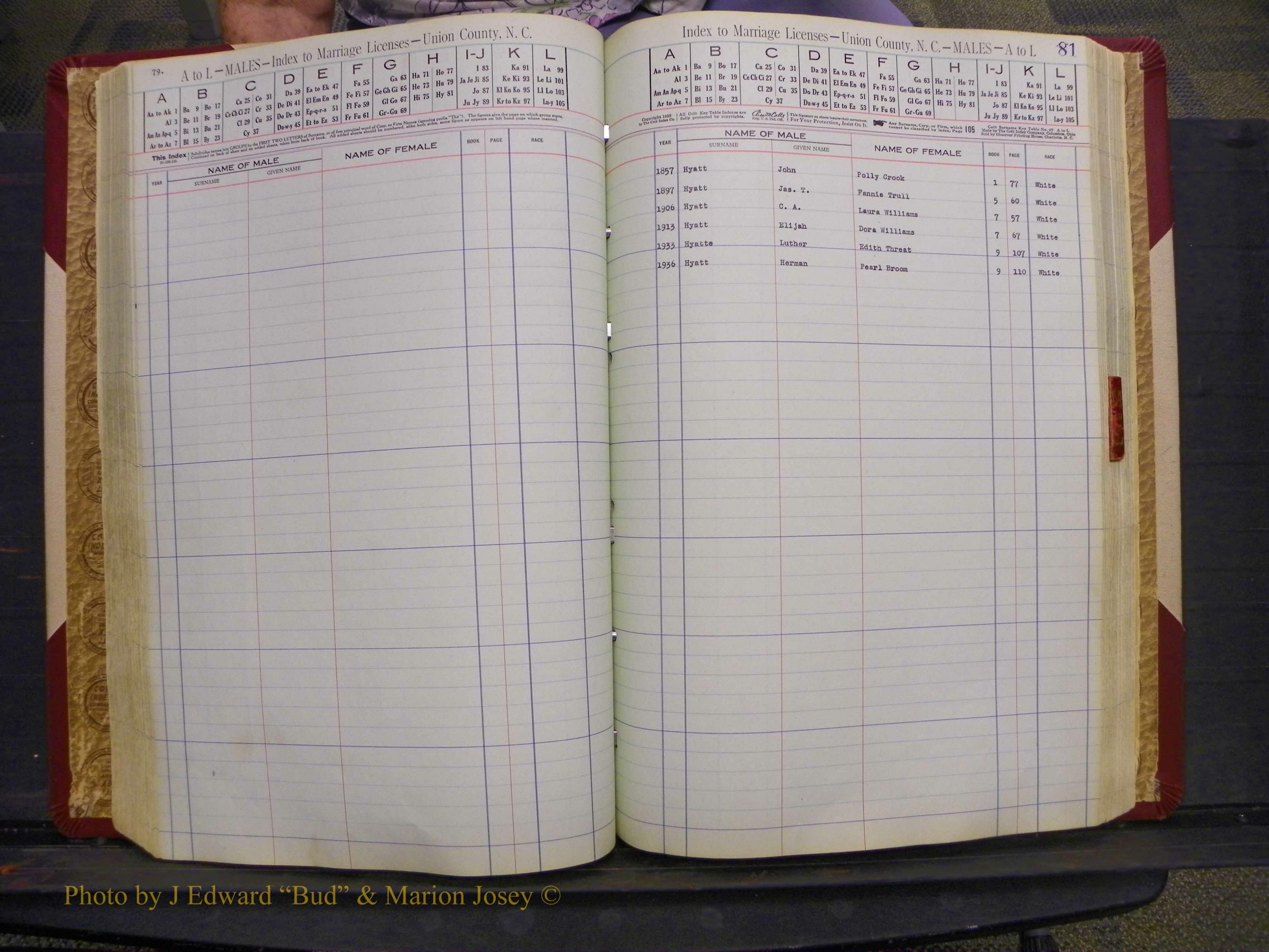 Union Co, NC Marriages Male Index, A-Z, 1842-1936 (120).JPG