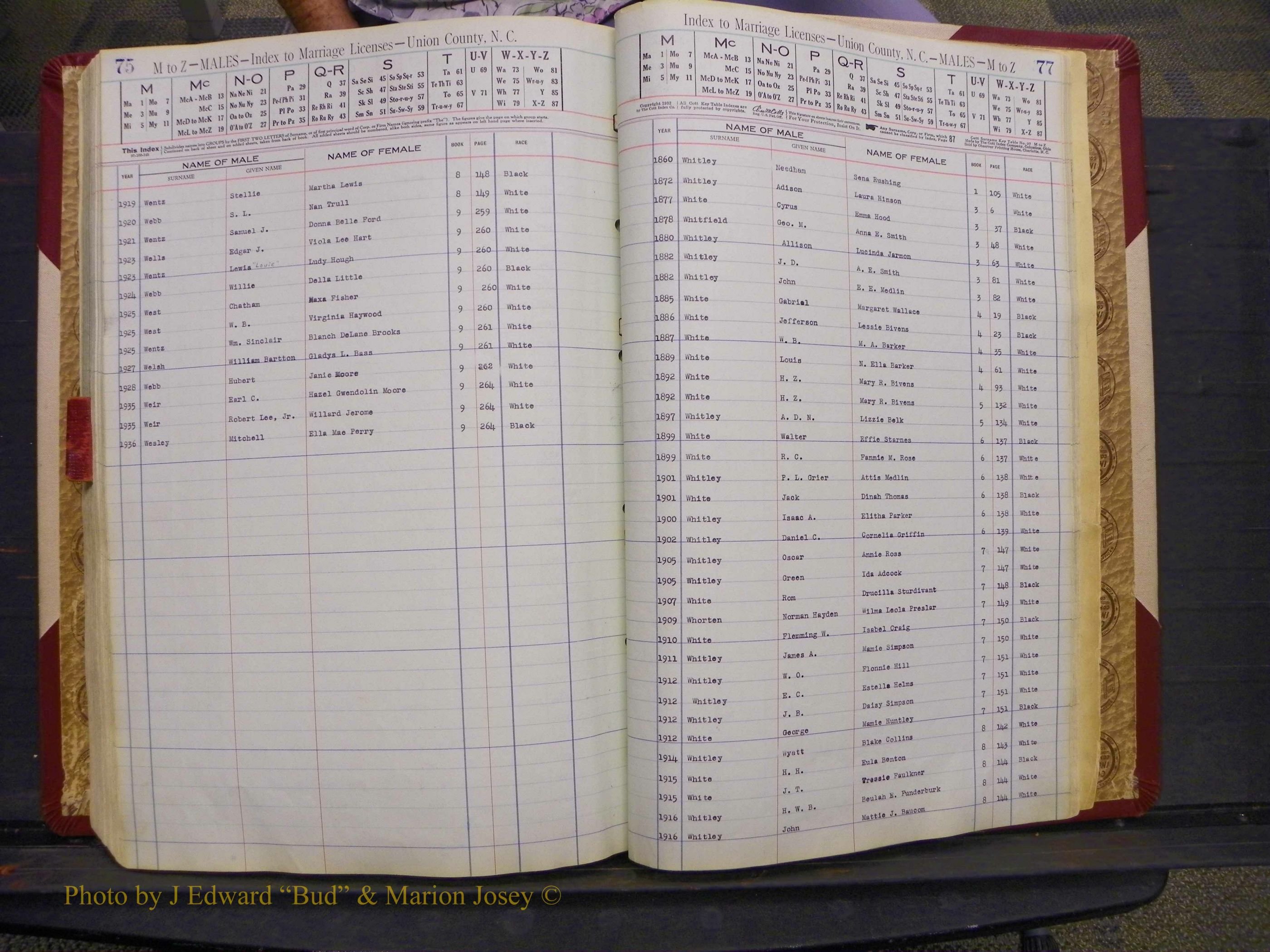 Union Co, NC Marriages Male Index, A-Z, 1842-1936 (241).JPG