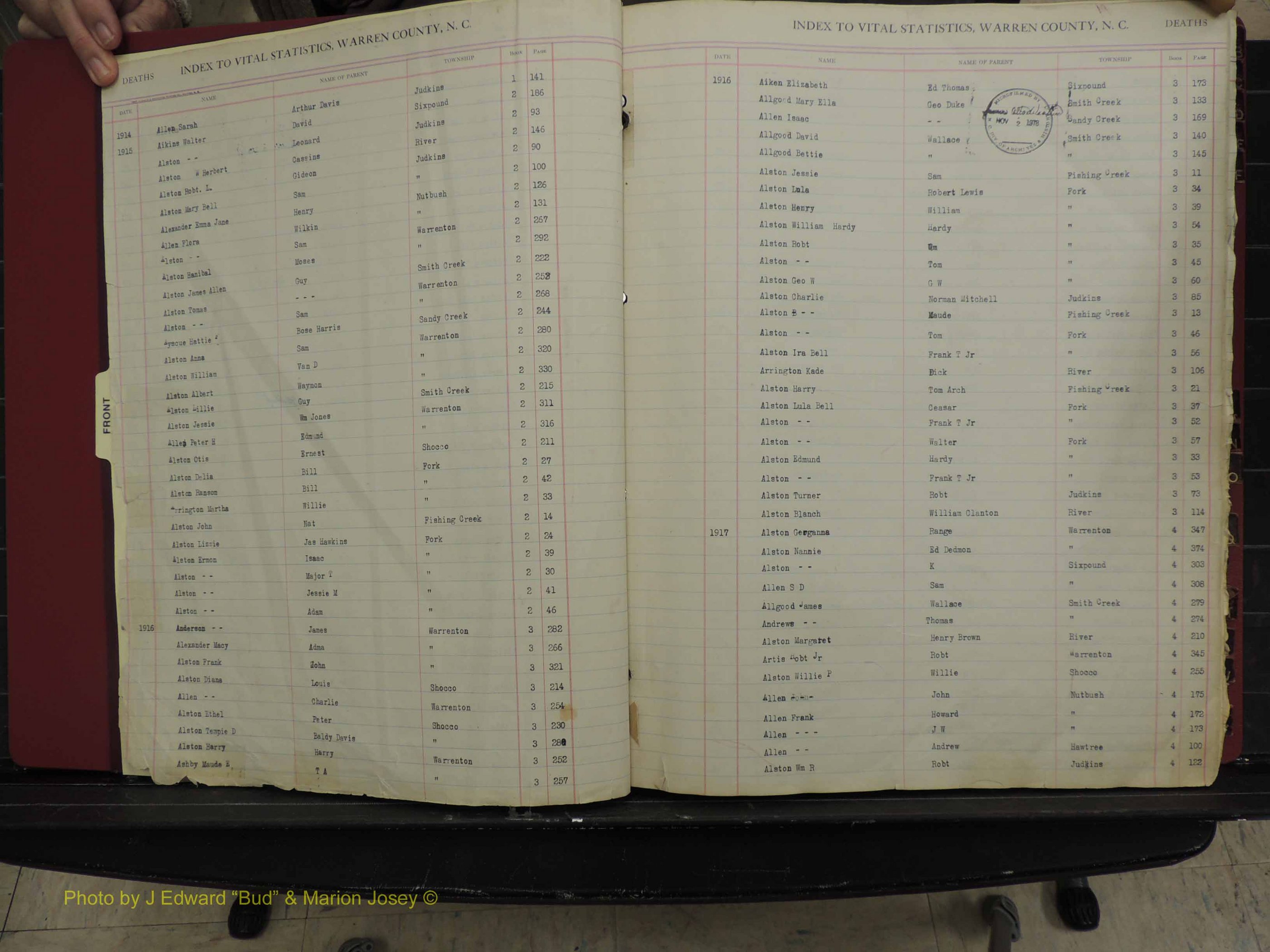 Warren Co, NC, Deaths, A-Z, 1914+ (102).JPG