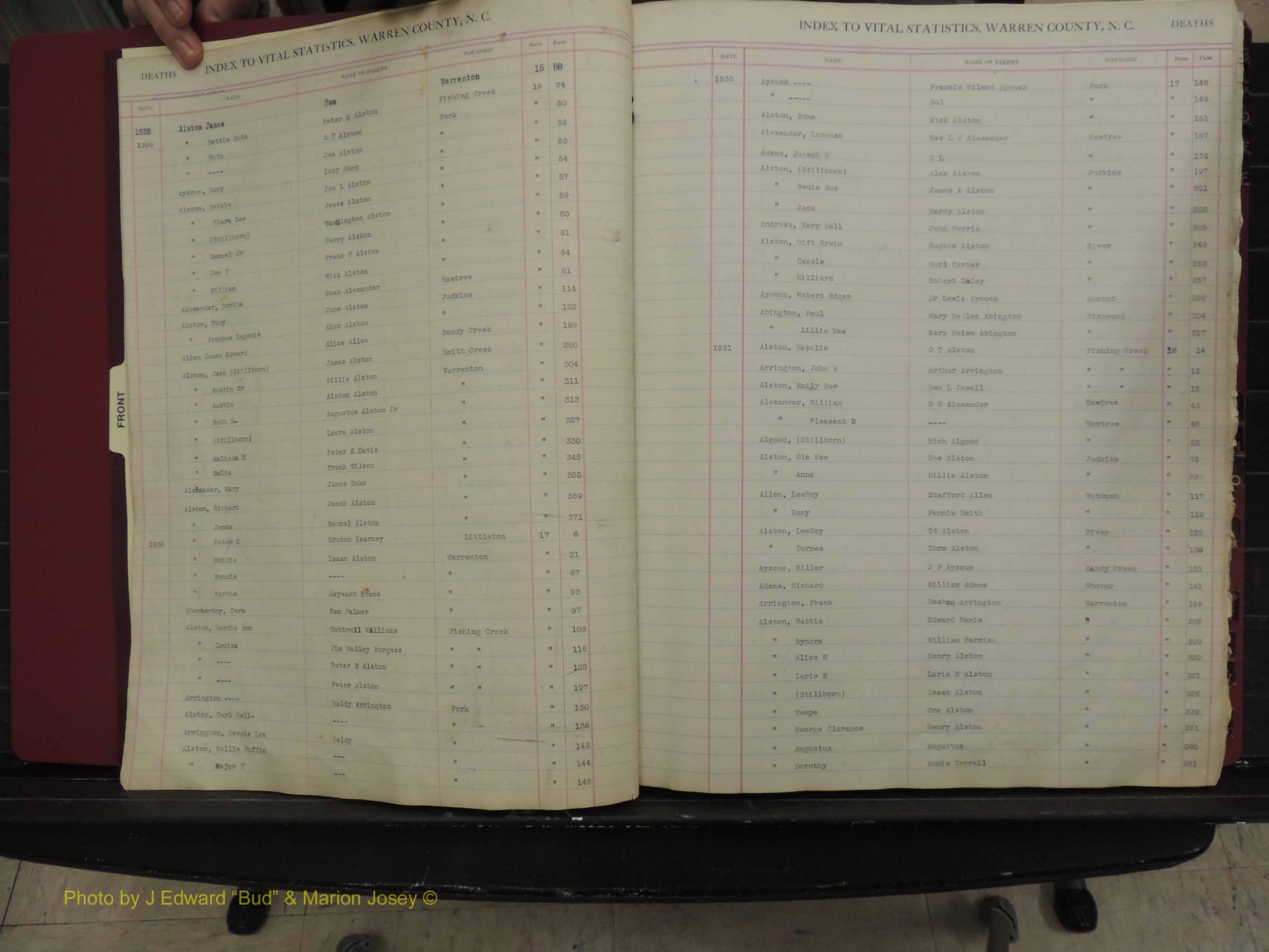 Warren Co, NC, Deaths, A-Z, 1914+ (107).JPG