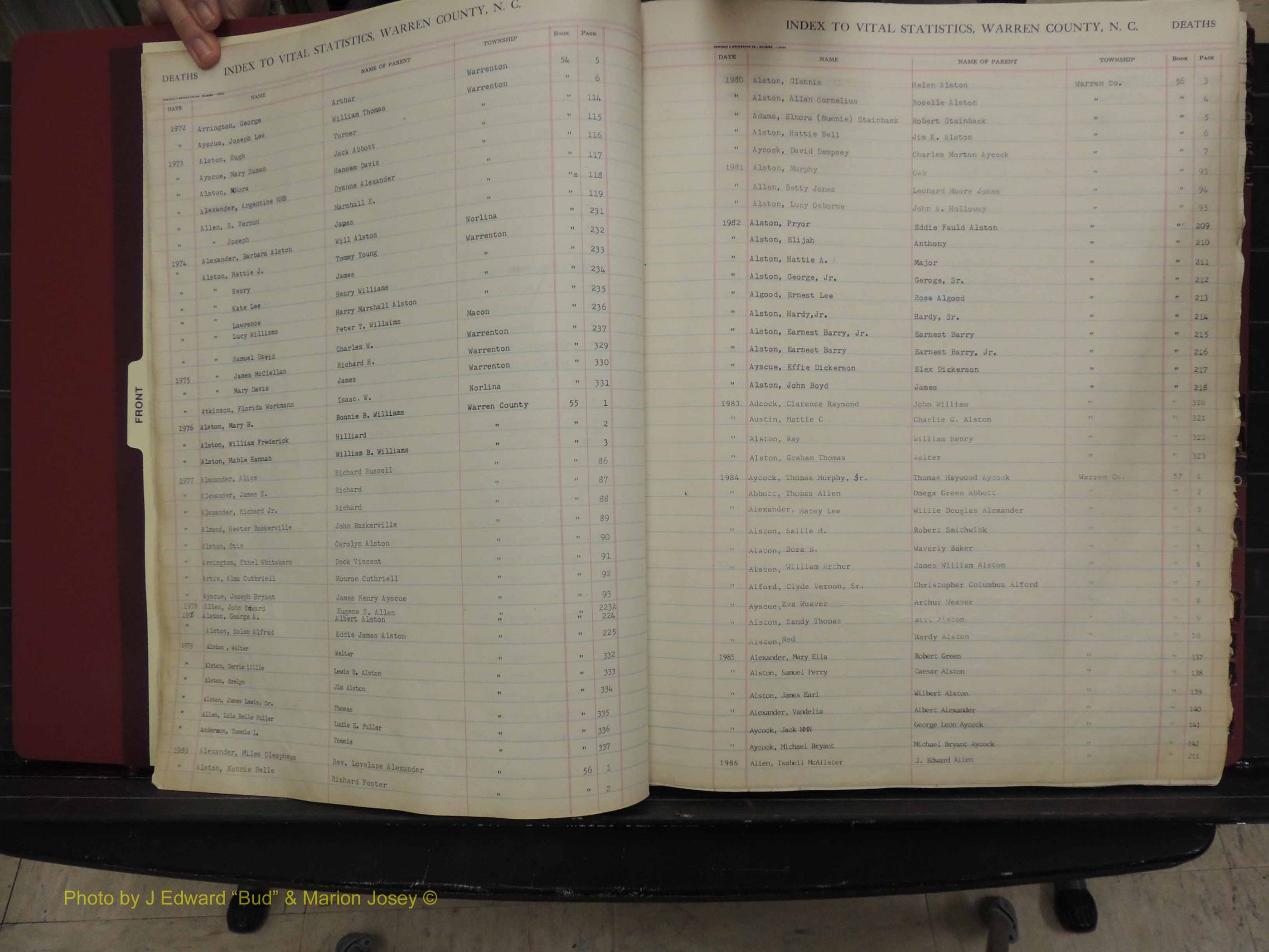 Warren Co, NC, Deaths, A-Z, 1914+ (115).JPG