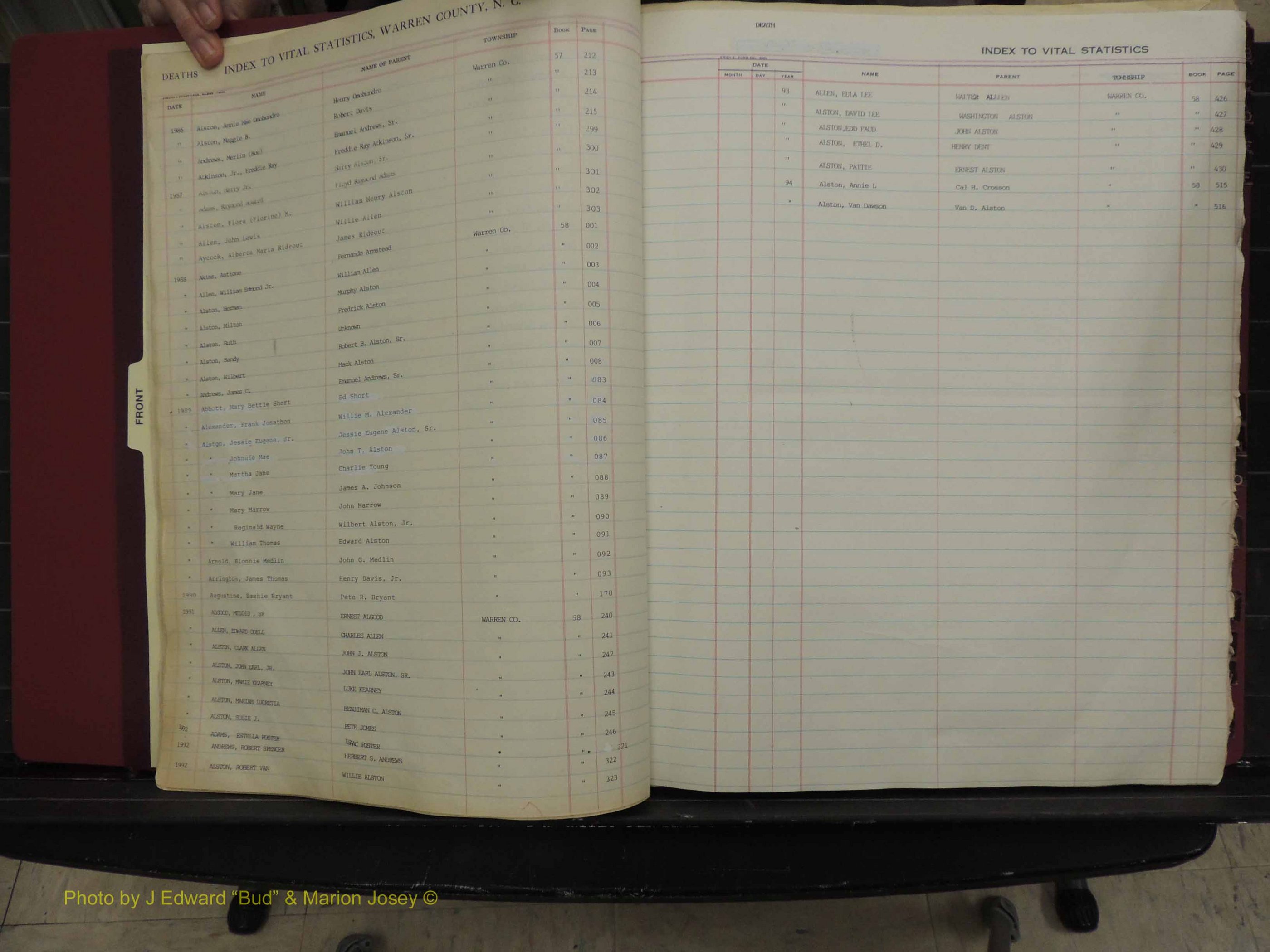 Warren Co, NC, Deaths, A-Z, 1914+ (116).JPG
