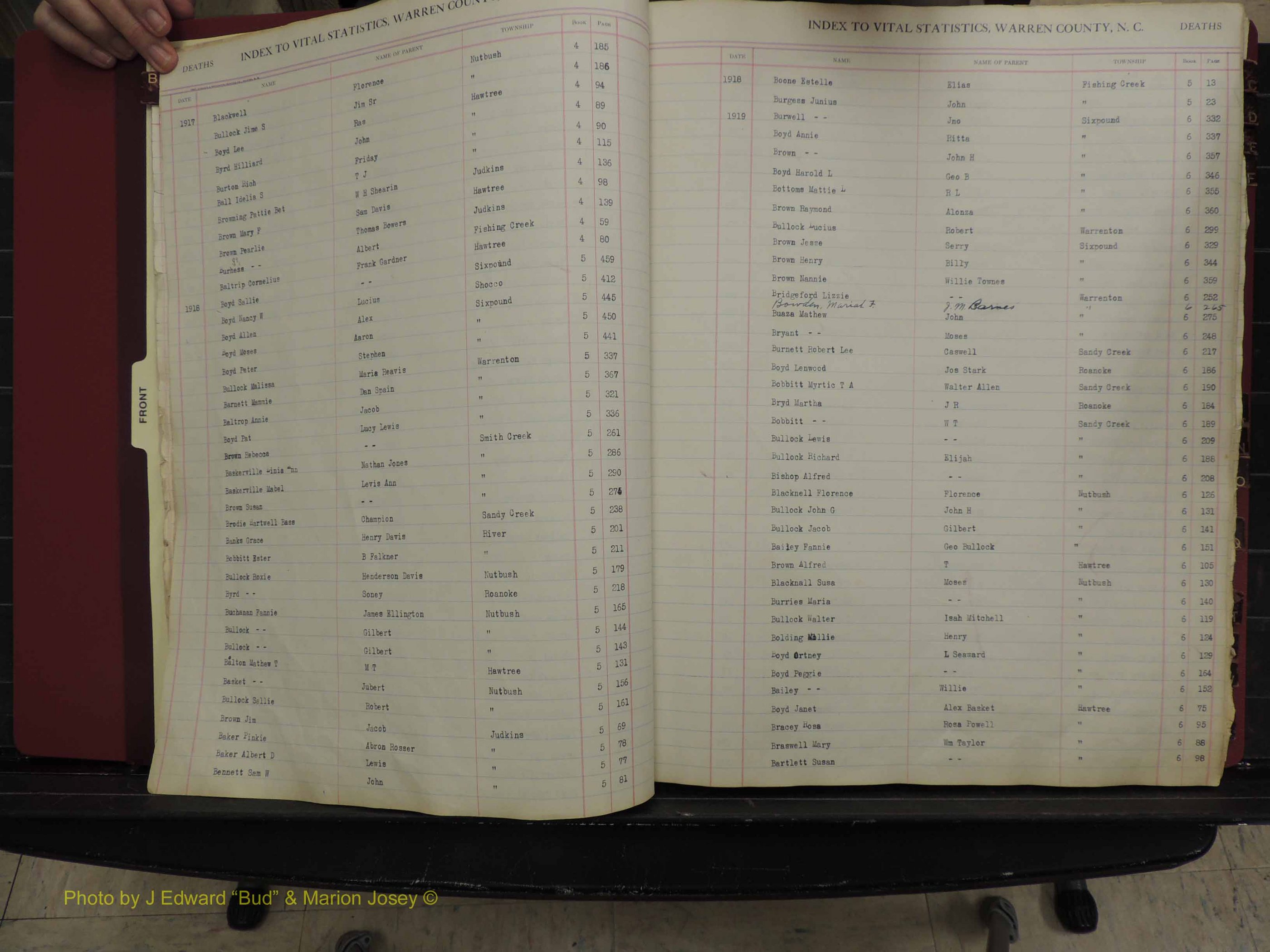 Warren Co, NC, Deaths, A-Z, 1914+ (119).JPG