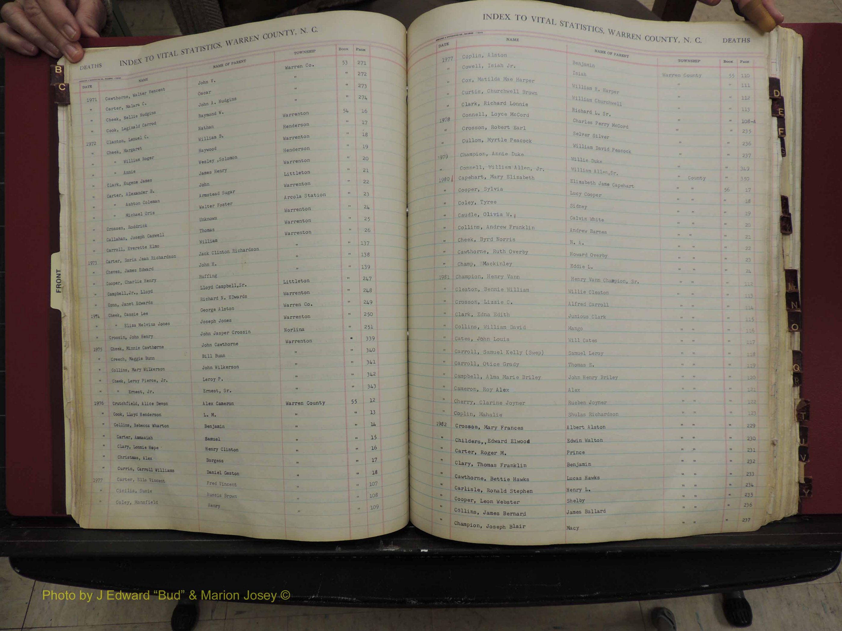 Warren Co, NC, Deaths, A-Z, 1914+ (148).JPG